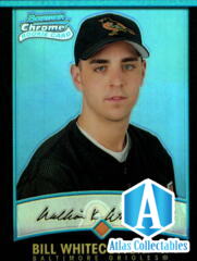 2001 Bowman Chrome Baltimore Orioles Baseball Card #314 Bill Whitecotton RC